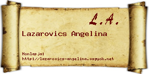 Lazarovics Angelina névjegykártya